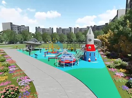 戶外小區公園主題