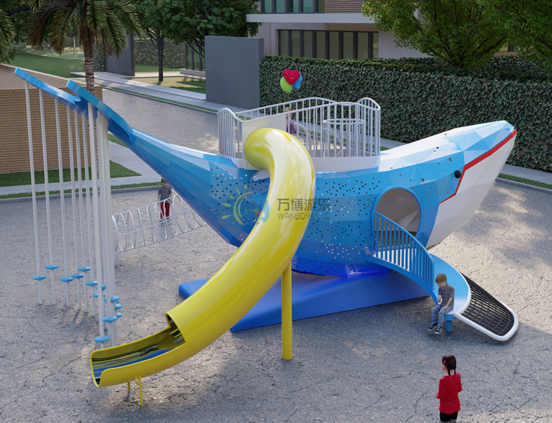 小區鯊魚主題兒童樂園
